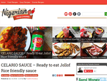 Tablet Screenshot of nigerianfoodchannel.com